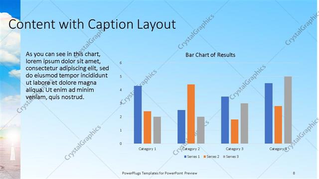 Content with Caption presentation slide layout