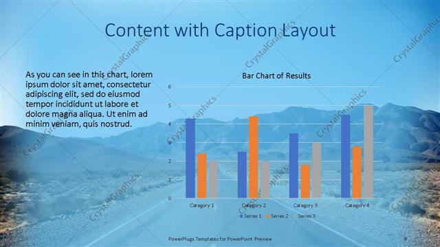 Content with Caption presentation slide layout
