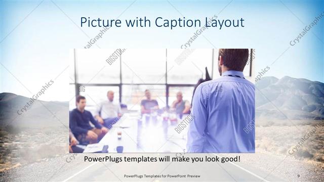 Picture with Caption presentation slide layout