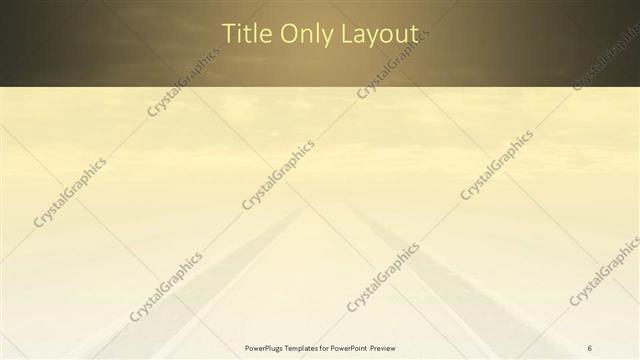 Title Only presentation slide layout
