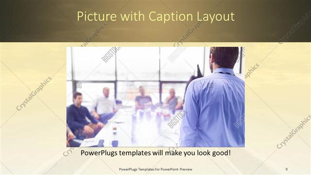 Picture with Caption presentation slide layout