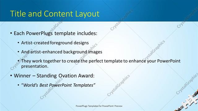 Title and Content presentation slide layout