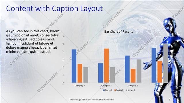 Content with Caption presentation slide layout