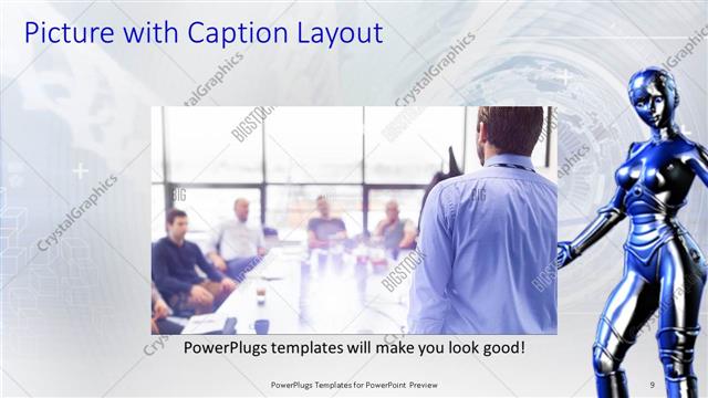 Picture with Caption presentation slide layout