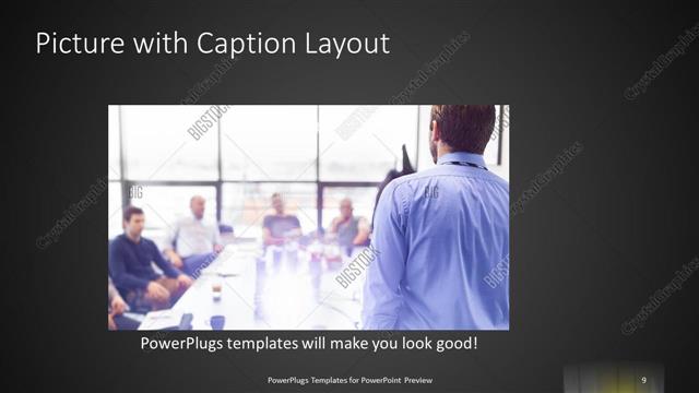 Picture with Caption presentation slide layout