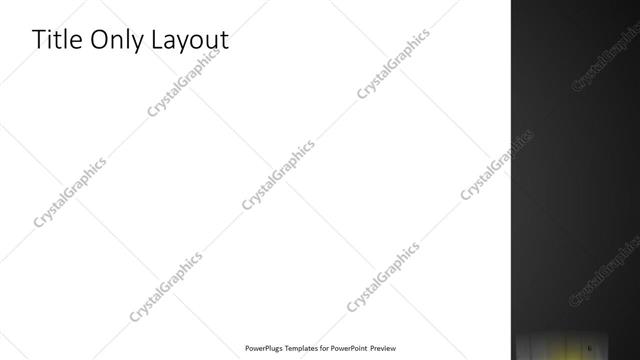 Title Only presentation slide layout