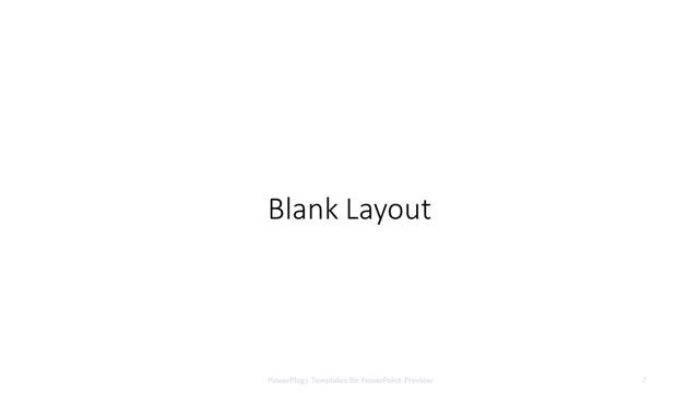 Blank presentation slide layout