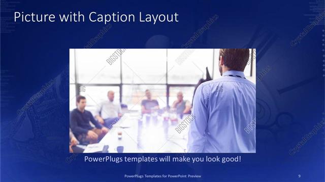 Picture with Caption presentation slide layout