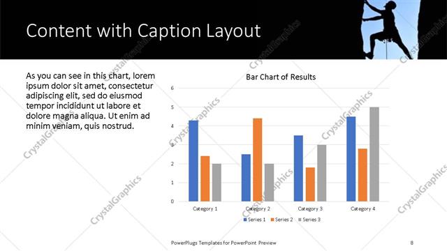 Content with Caption presentation slide layout