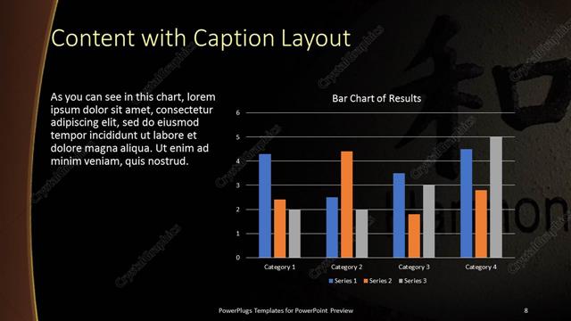 Content with Caption presentation slide layout