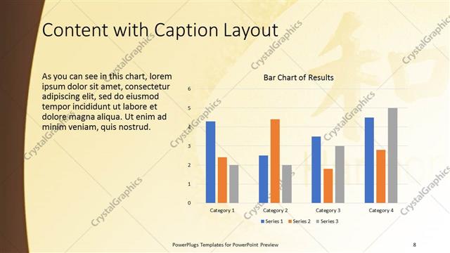 Content with Caption presentation slide layout