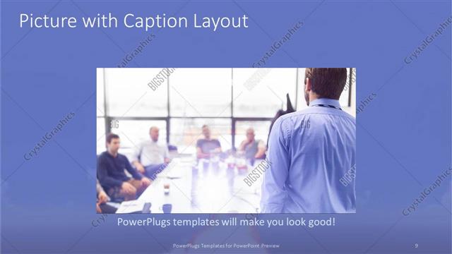 Picture with Caption presentation slide layout