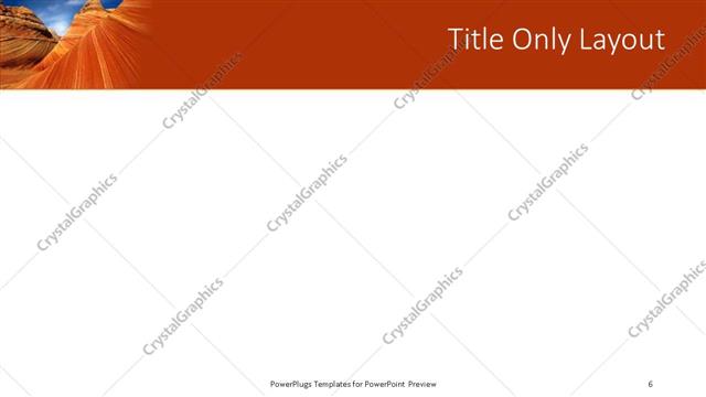 Title Only presentation slide layout