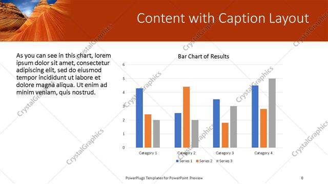 Content with Caption presentation slide layout