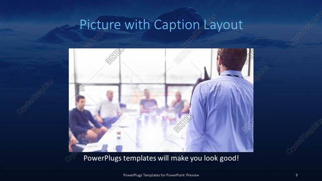 Picture with Caption presentation slide layout