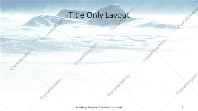 Title Only presentation slide layout