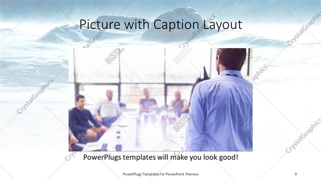 Picture with Caption presentation slide layout