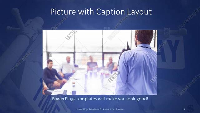 Picture with Caption presentation slide layout