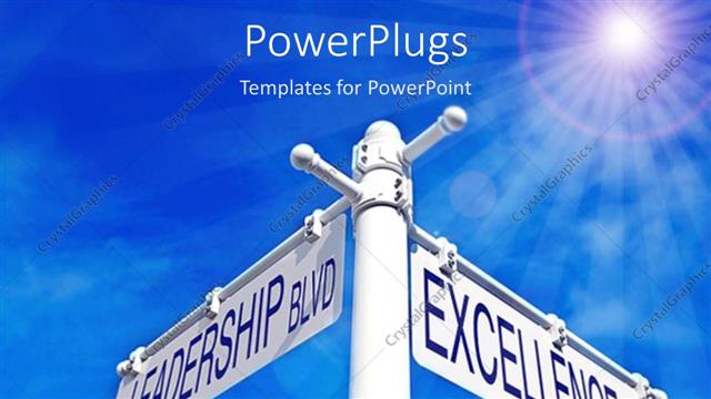  Presentation with excellence - A rod with the options of leadership and excellence