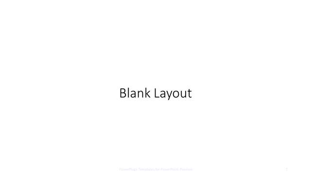 Blank presentation slide layout