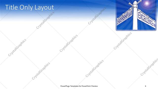 Title Only presentation slide layout