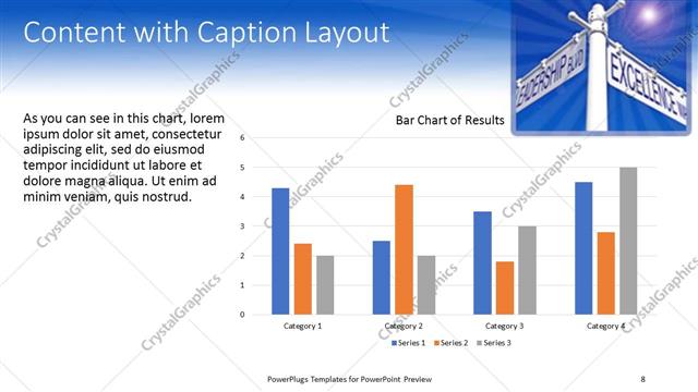 Content with Caption presentation slide layout