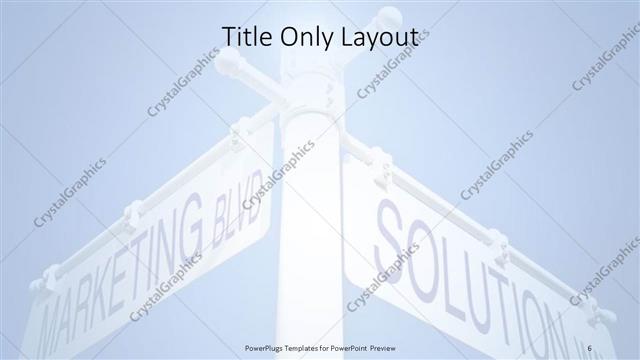 Title Only presentation slide layout