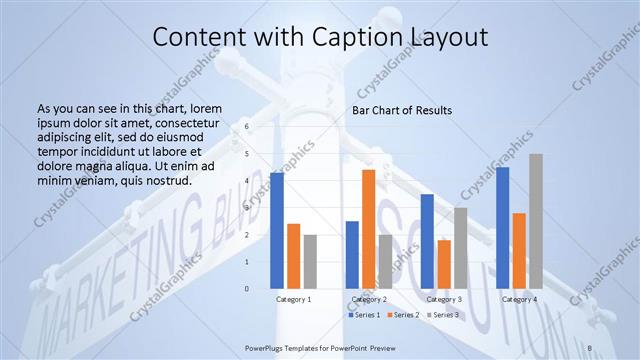 Content with Caption presentation slide layout