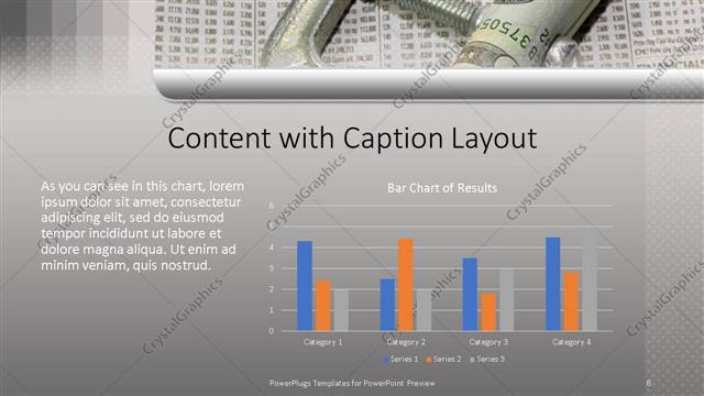 Content with Caption presentation slide layout
