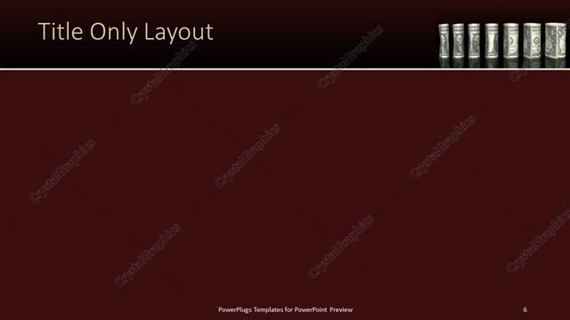 Title Only presentation slide layout