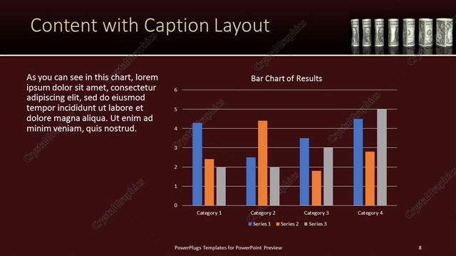 Content with Caption presentation slide layout