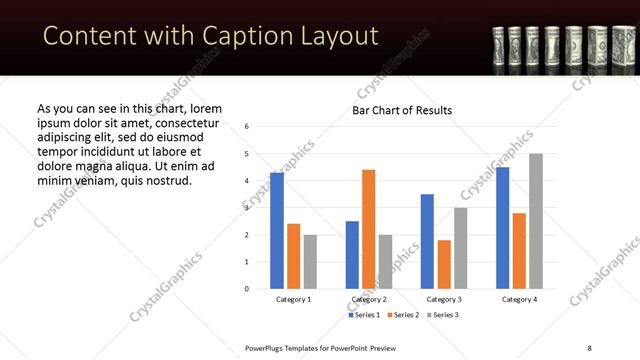 Content with Caption presentation slide layout