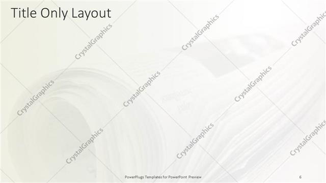 Title Only presentation slide layout