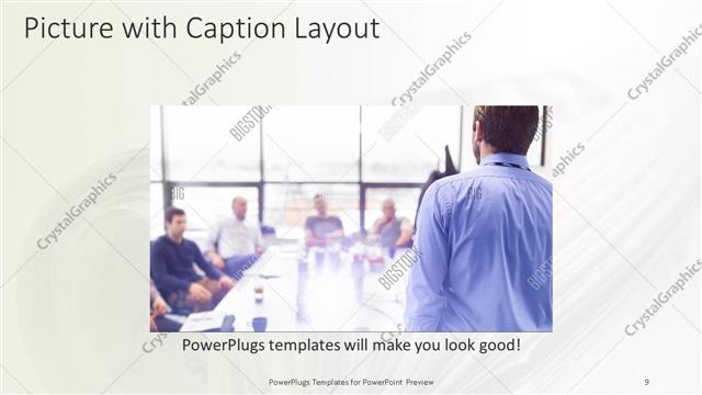 Picture with Caption presentation slide layout