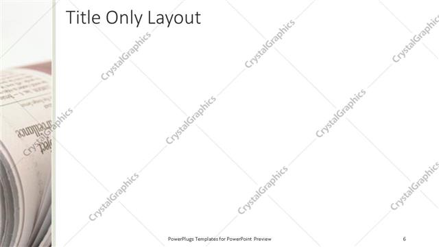 Title Only presentation slide layout