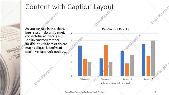 Content with Caption presentation slide layout