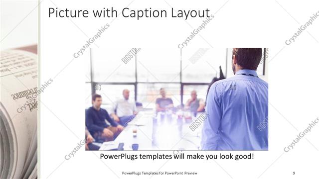 Picture with Caption presentation slide layout