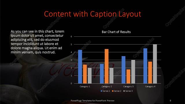 Content with Caption presentation slide layout