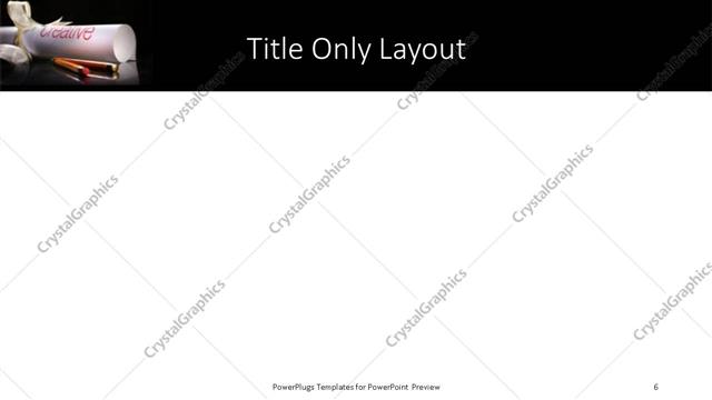 Title Only presentation slide layout