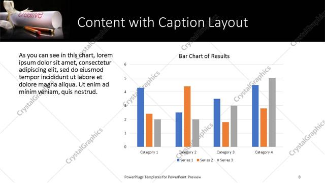 Content with Caption presentation slide layout