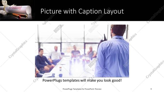Picture with Caption presentation slide layout