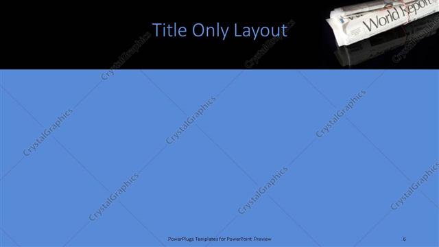 Title Only presentation slide layout