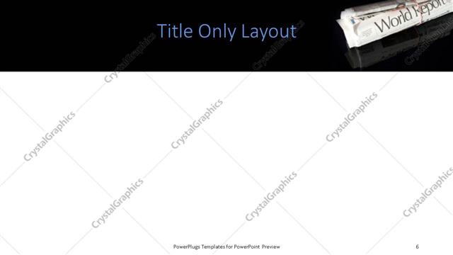 Title Only presentation slide layout