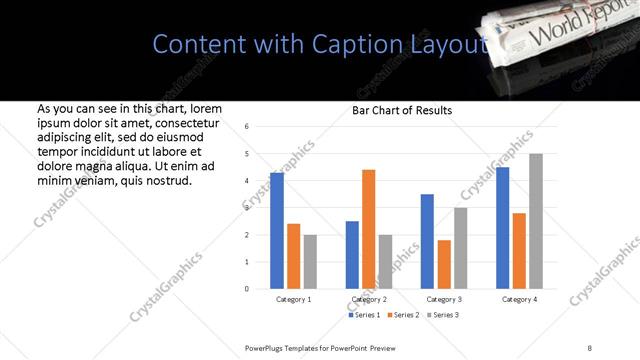 Content with Caption presentation slide layout