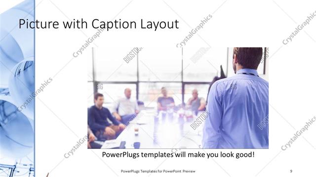 Picture with Caption presentation slide layout