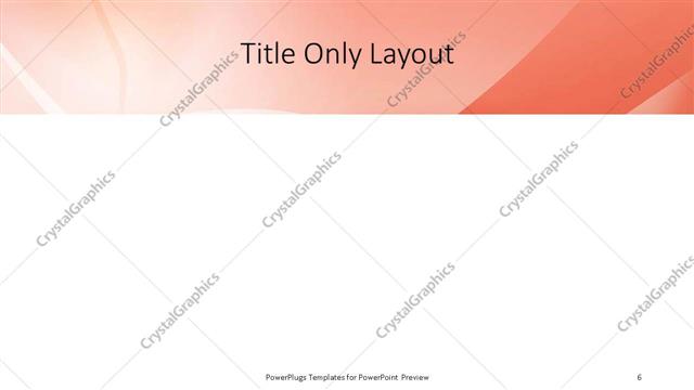 Title Only presentation slide layout