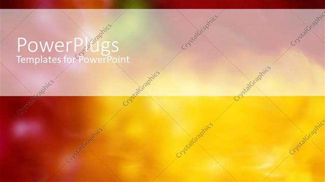 Presentation with romantic - Romantic depiction with warm red and yellow flower blur