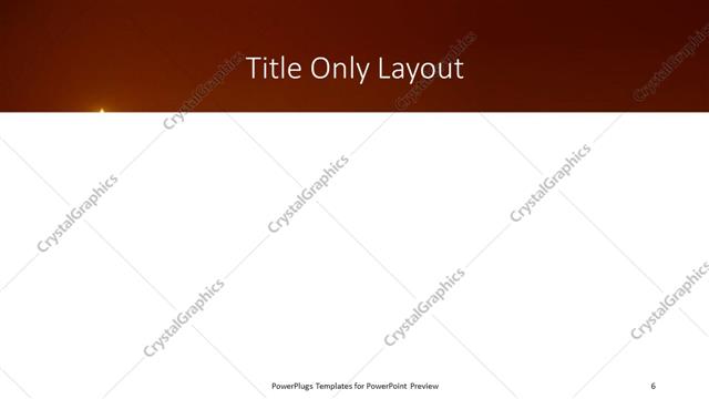 Title Only presentation slide layout
