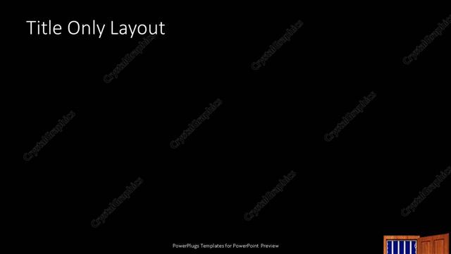 Title Only presentation slide layout