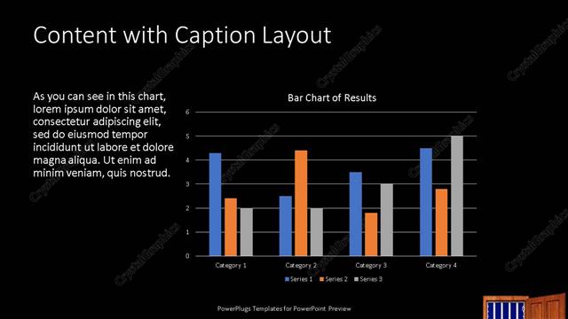 Content with Caption presentation slide layout